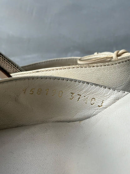 Gucci Monogram Kitten Heels