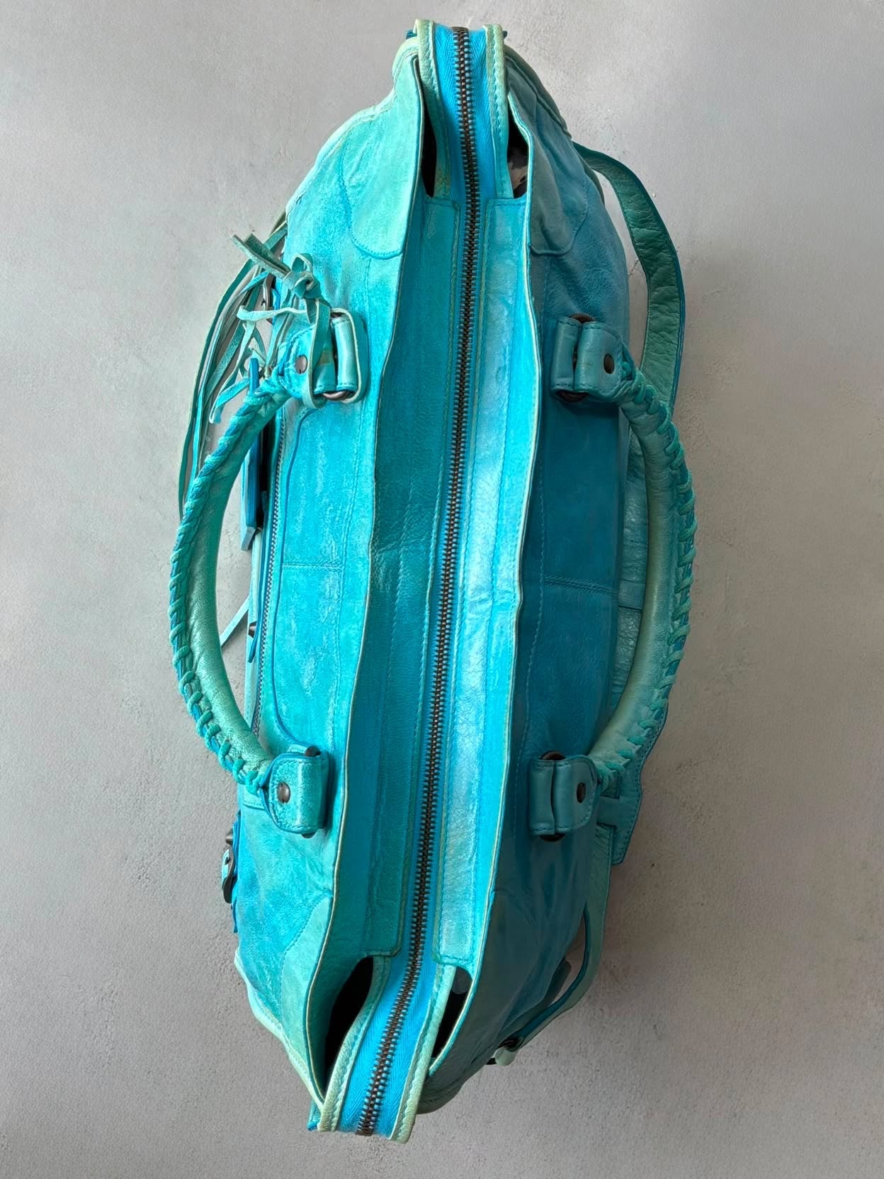 Balenciaga City Part Time Tortoise Lambskin Bag