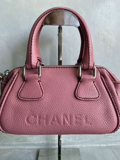 Chanel LAX Tassel Caviar Mini Bowler Bag