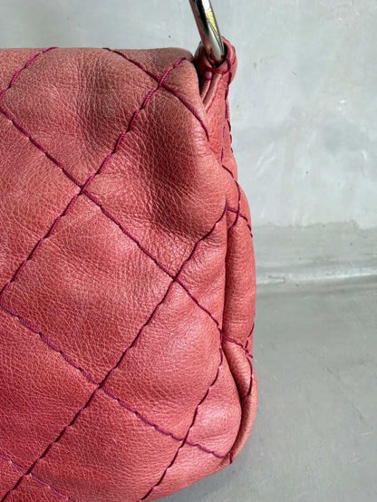 2009 Chanel On The Road Quilted Shoulder Bag