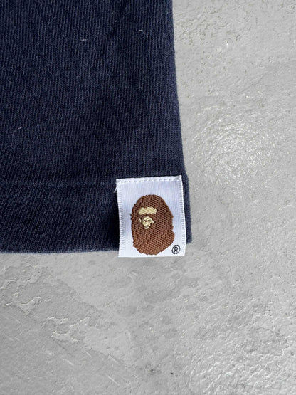 Bape College Design Blue Shirt