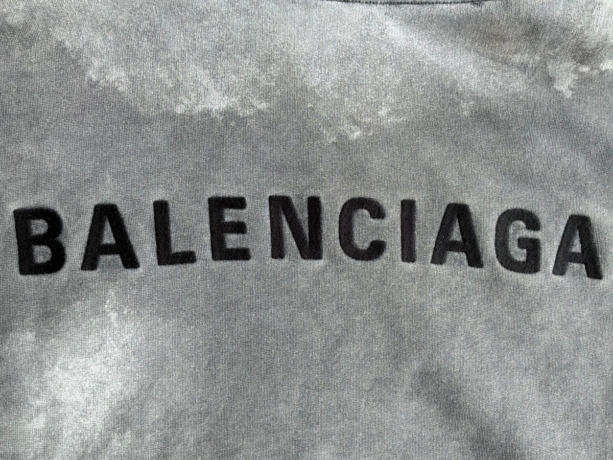 Balenciaga Tie Dye Distressed Hoodie