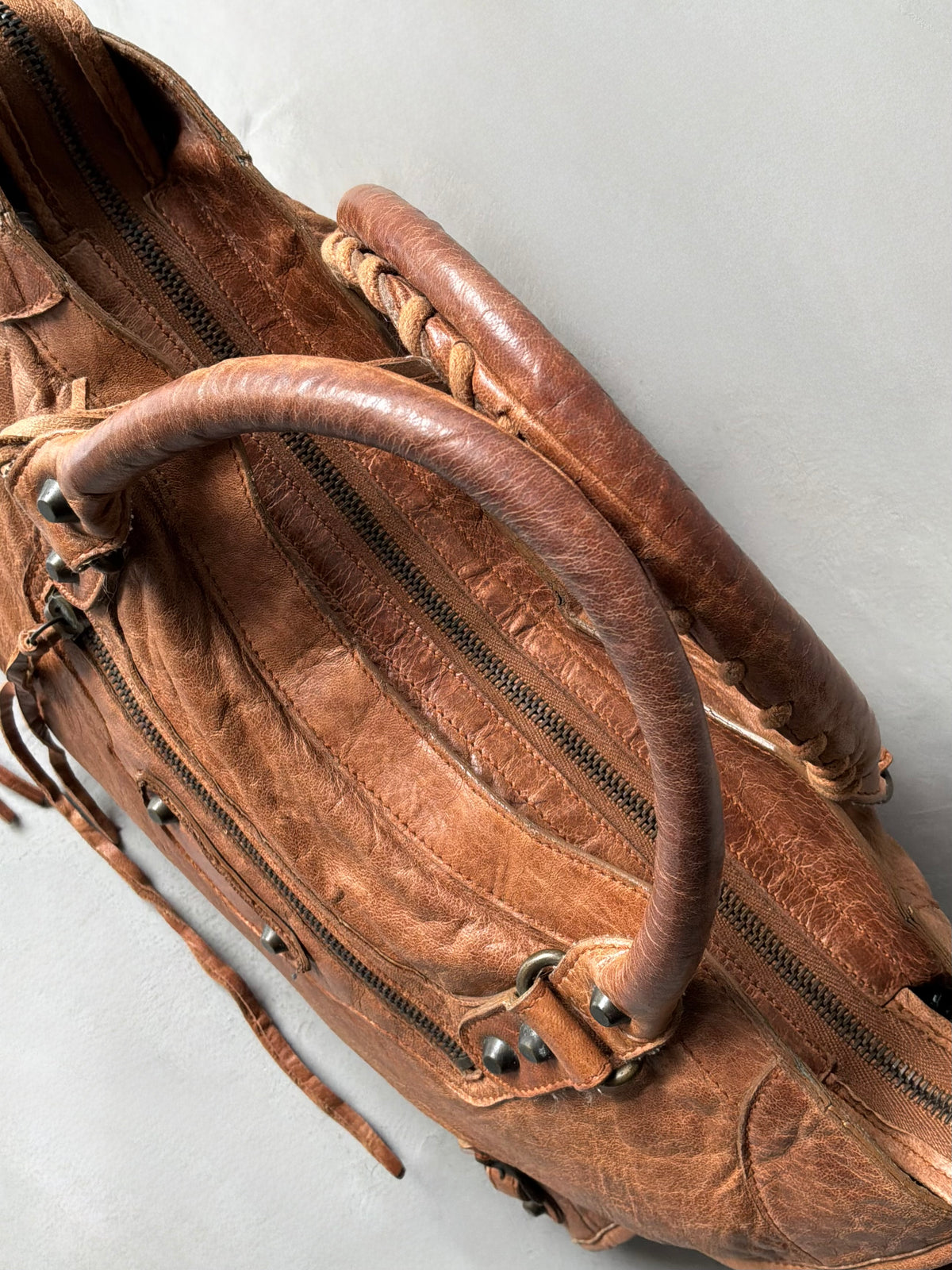 Balenciaga Classic City Rust Brown on Brass Lambskin Bag