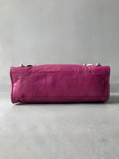 Balenciaga City Giant 21 Purple/Pink Lambskin Bag