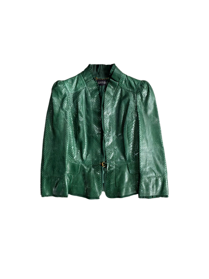 2006 Gucci Runway Python Leather Jacket