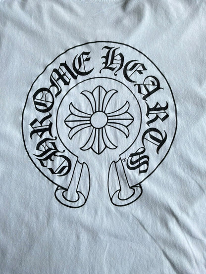 Chrome Hearts Side Script Horseshoe Tee