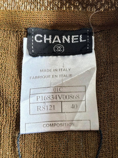 Chanel Metallic Collared Sleeveless