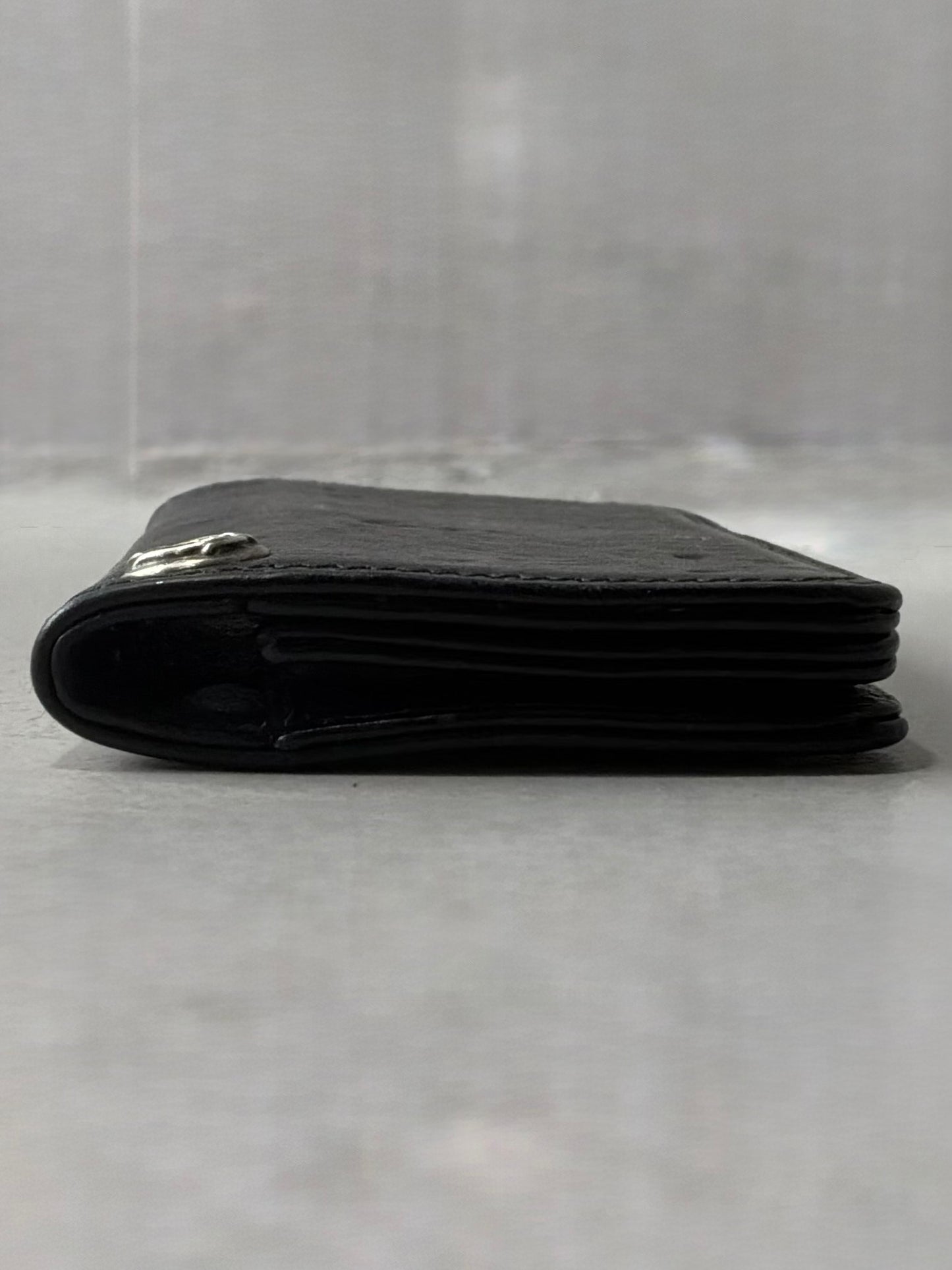 Chrome Hearts Scroll Leather Card Holder