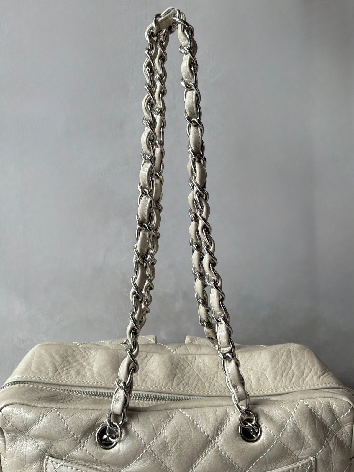 Rare Chanel Cambon Ligne Chain Reporter Lambskin Bag