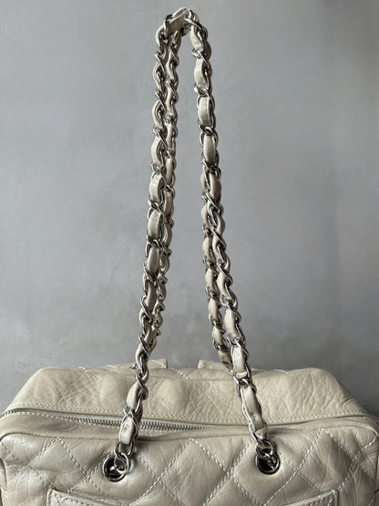 Rare Chanel Cambon Ligne Chain Reporter Lambskin Bag