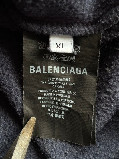Balenciaga Political Campaign Navy Hoodie