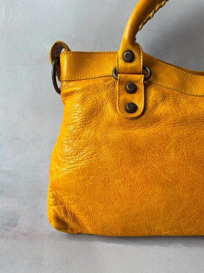 Balenciaga Le First Mustard Lambskin Bag