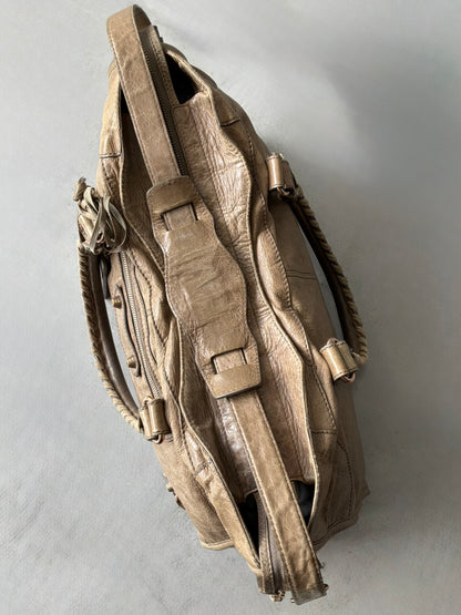 Balenciaga Part Time Taupe on Bronze Giant 12 Lambskin Bag