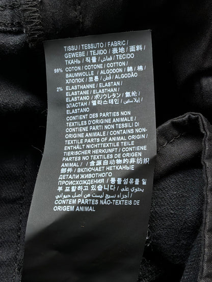 Saint Laurent Paris Washed Black Denim Slim Jeans