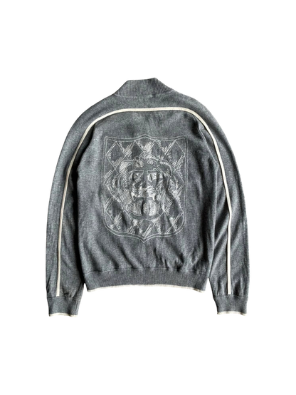Chanel Embroidered CC Cashmere Bomber Jacket