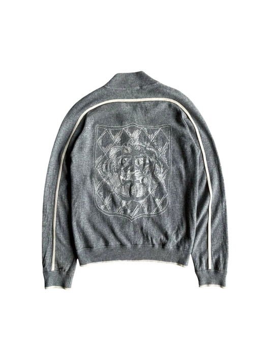 Chanel Embroidered CC Cashmere Bomber Jacket