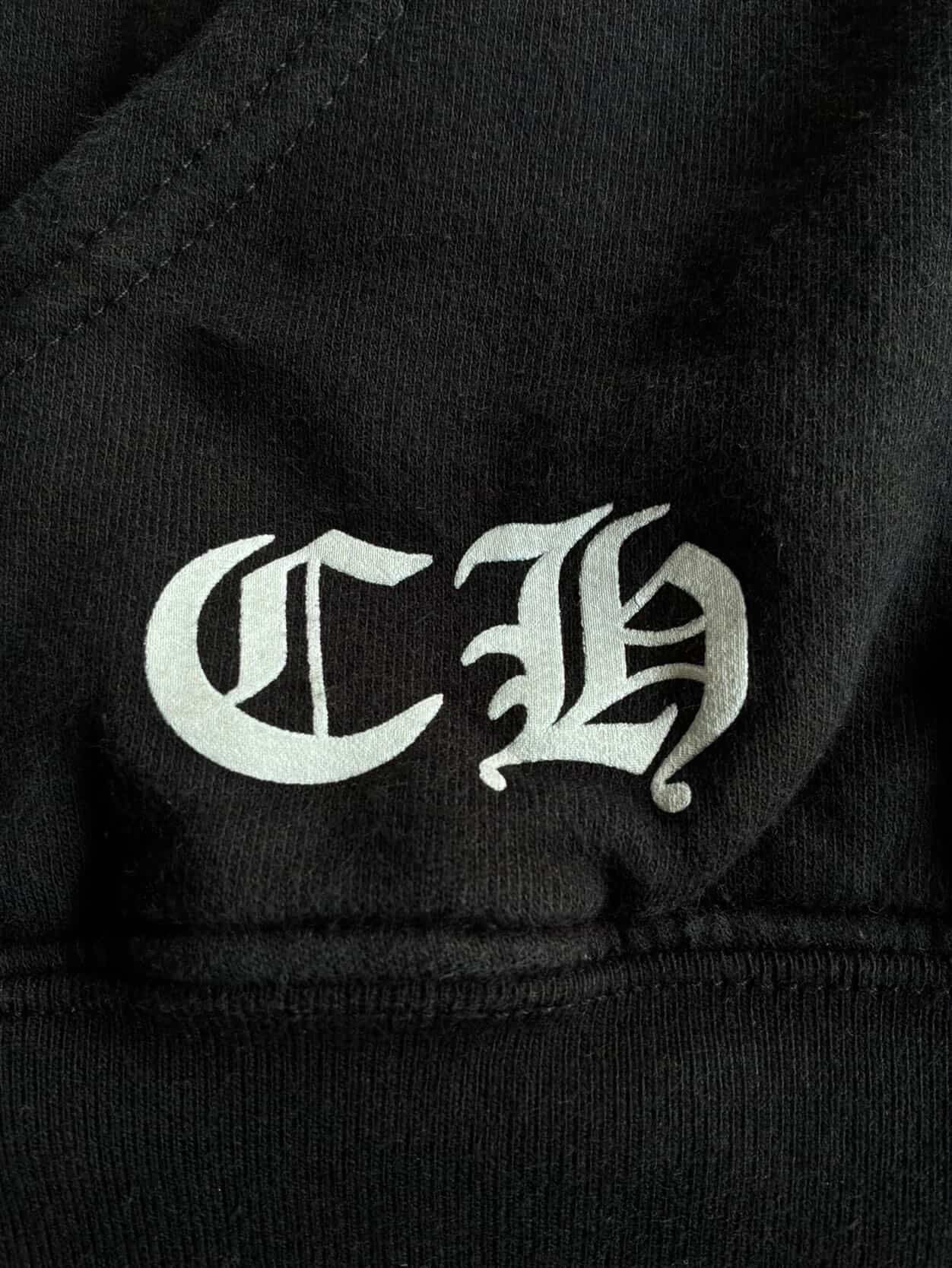 Chrome Hearts Horseshoe Script Thermal Zip Hoodie