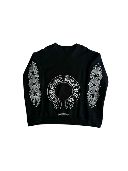 Chrome Hearts Floral Horseshoe Crewneck