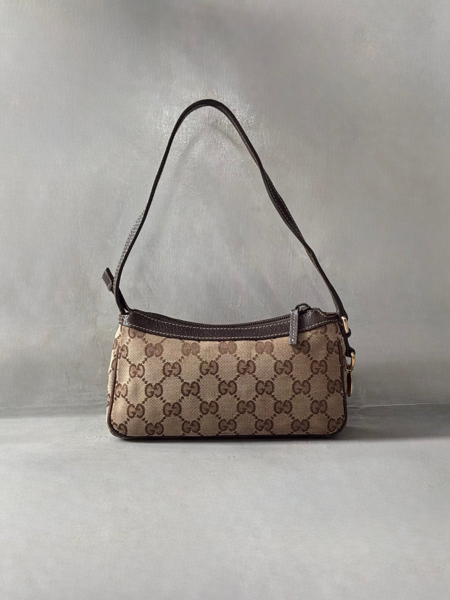 Gucci Brown Monogram Pochette