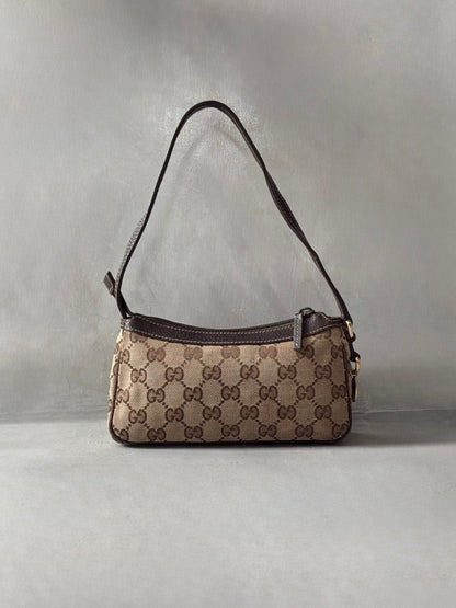 Gucci Brown Monogram Pochette