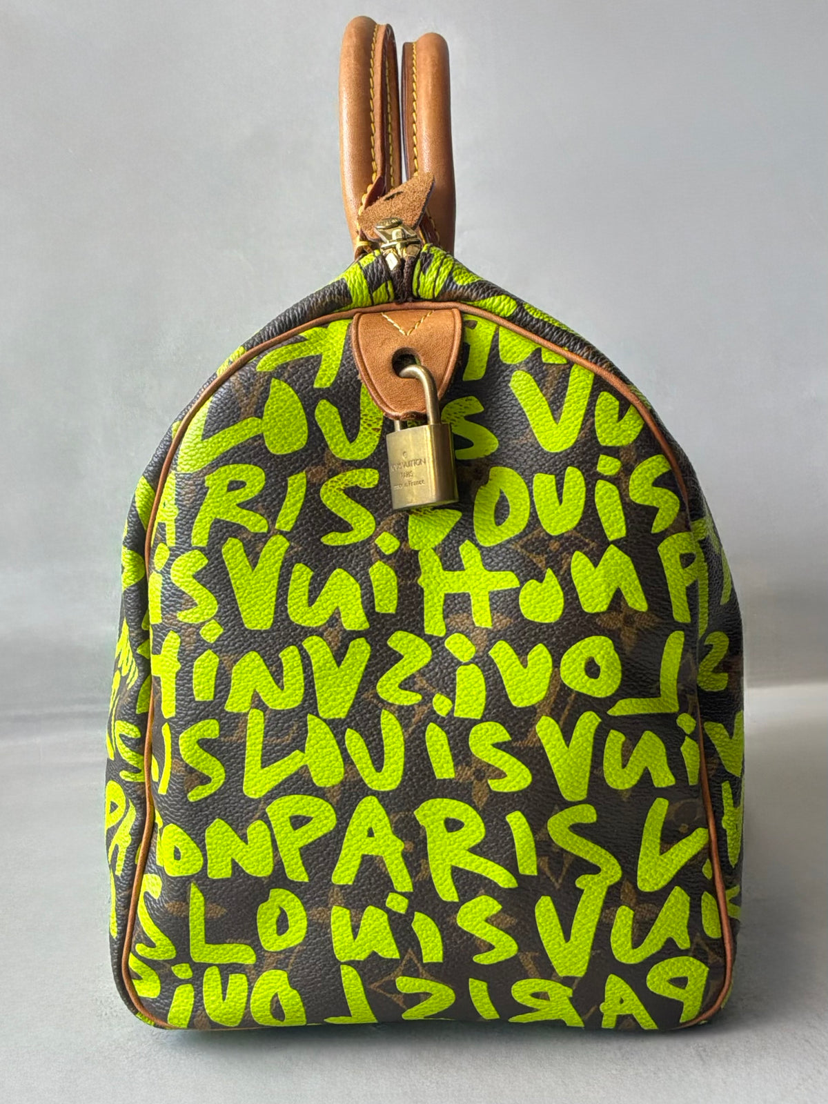Louis Vuitton x Stephen Sprouse Green Graffiti Speedy 30 Bag