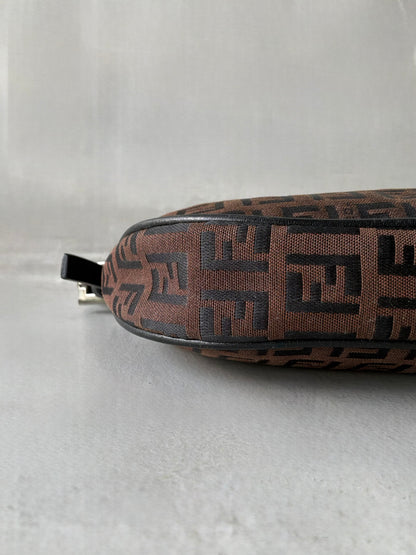 Fendi Brown Monogram Boat Bag