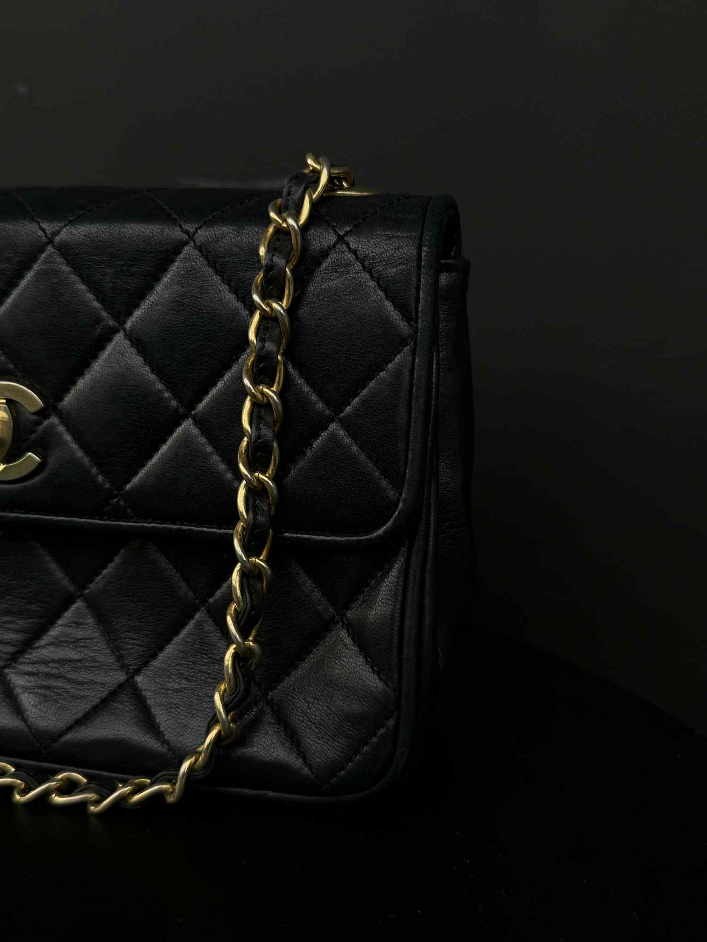 1980’s Chanel Mini Diamond Quilted Shoulder Bag