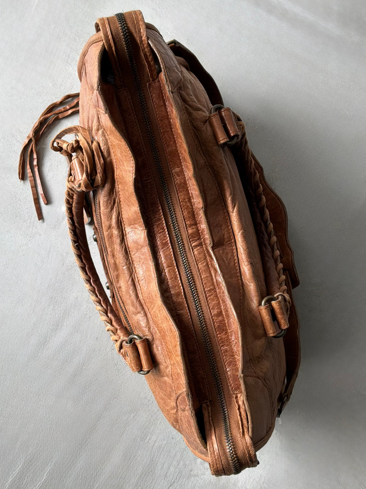 Balenciaga Classic City Rust Brown on Brass Lambskin Bag