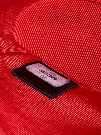 Chanel Vintage Scribble Print Single Flap Handbag