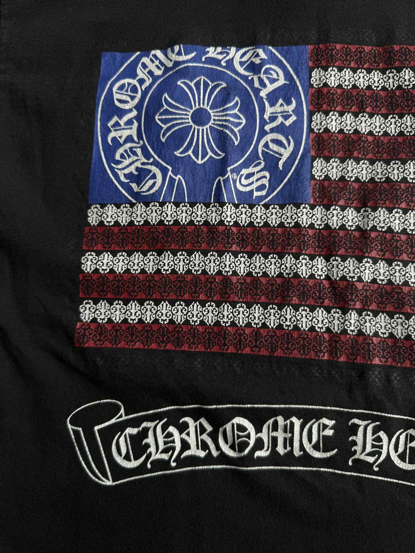 Chrome Hearts Vintage American Flag Dagger Shirt