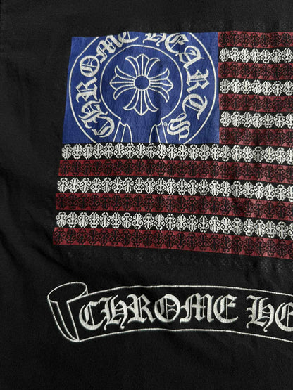 Chrome Hearts Vintage American Flag Dagger Shirt