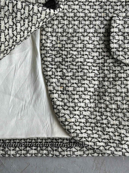 Chanel 1998 Silk Lined Beige Tweed Jacket
