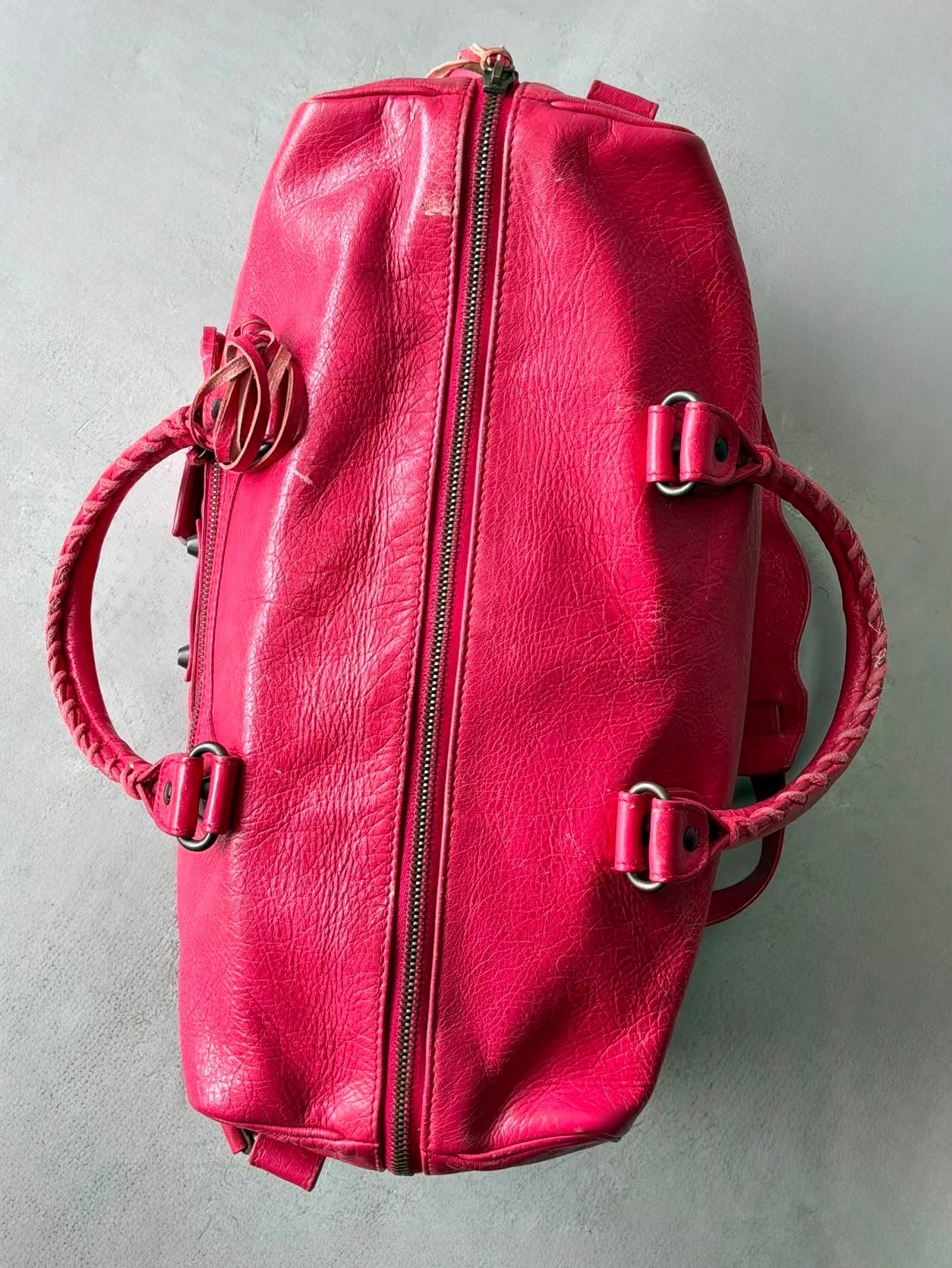 Balenciaga Large Twiggy Red Lambskin Bag