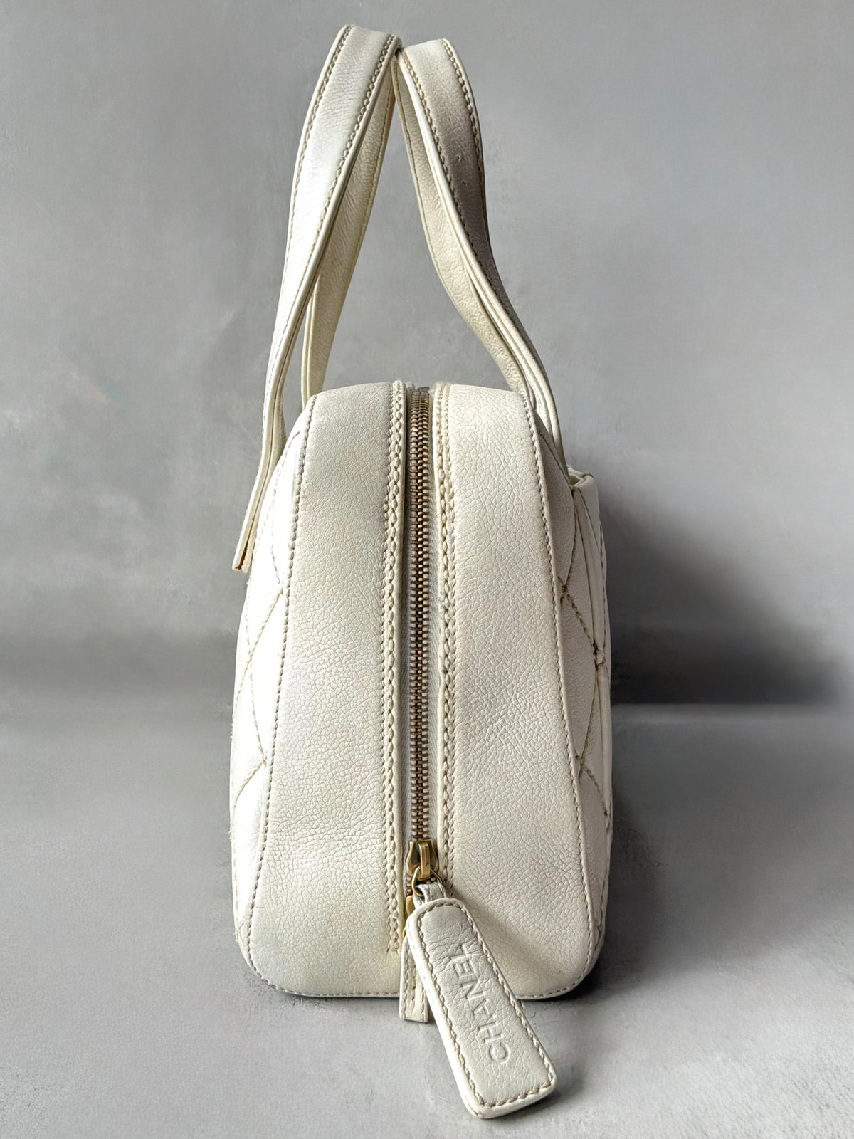 Chanel Vintage Wildstitch Bowler Bag