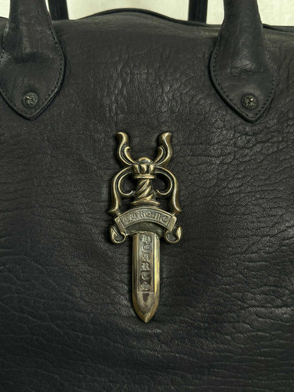 Chrome Hearts 90s Big Dagger Embellished Leather Duffle Bag