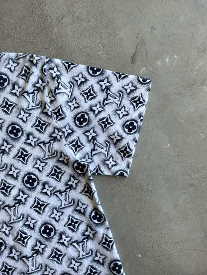 Louis Vuitton White Monogram Tee