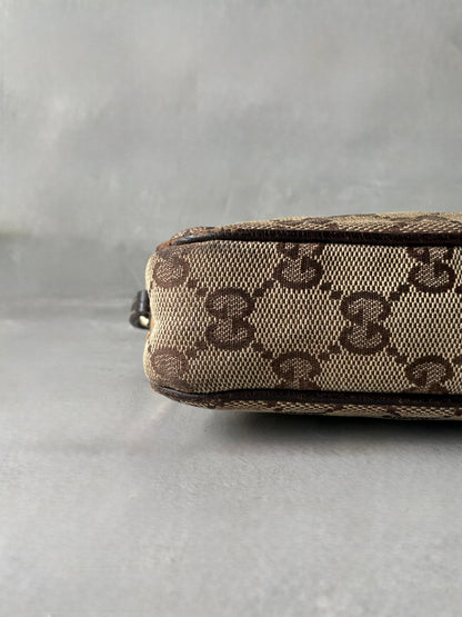 Gucci Brown Monogram Pochette