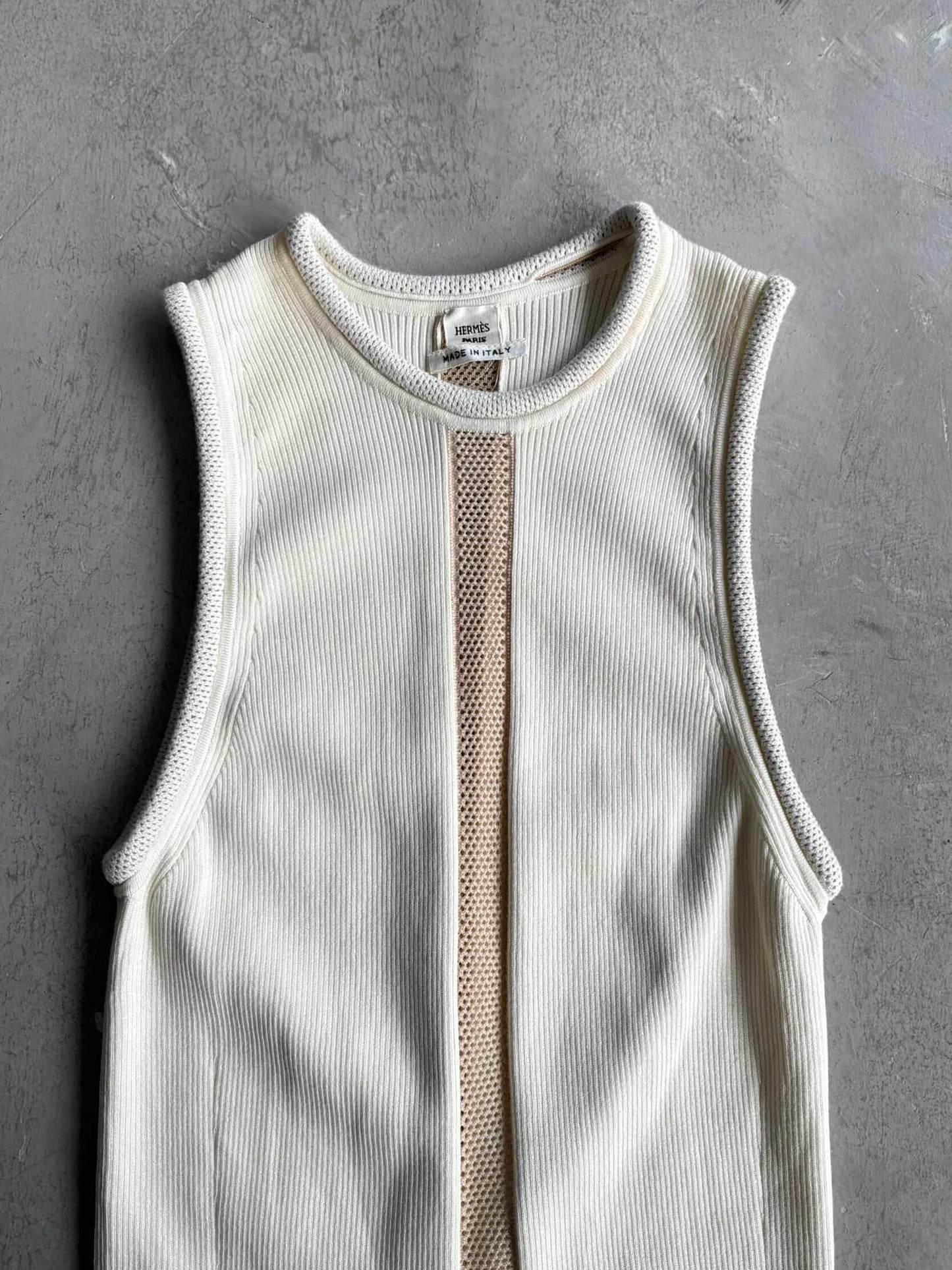 Hermes Margiela Era Perforated Thermal Tanktop