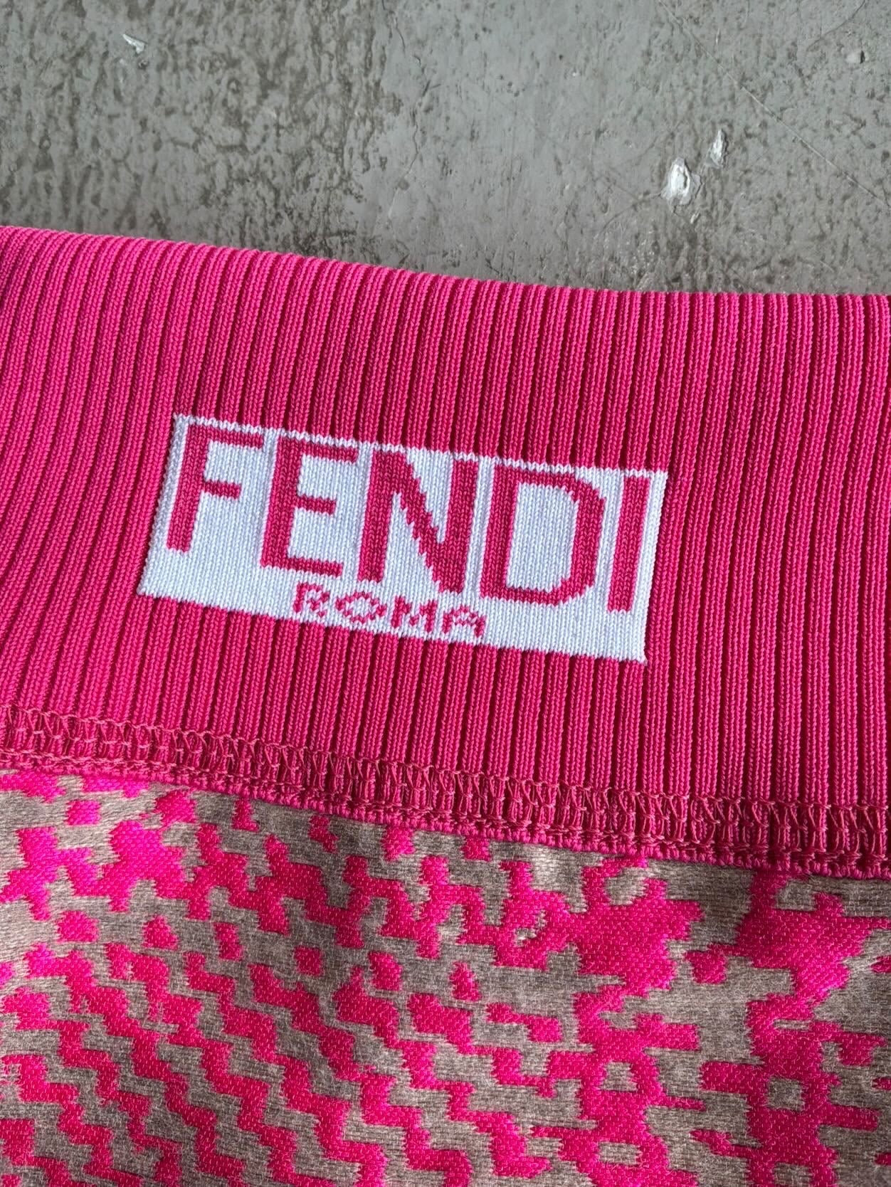 Fendi Pink Long Skirt
