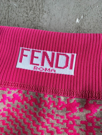 Fendi Pink Long Skirt