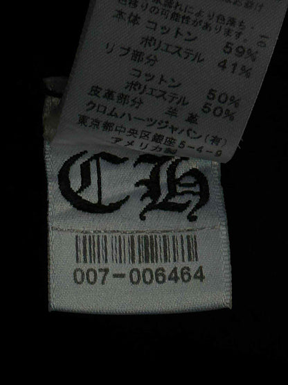 Vintage Chrome Hearts Cross Patched Silver Zip Hoodie