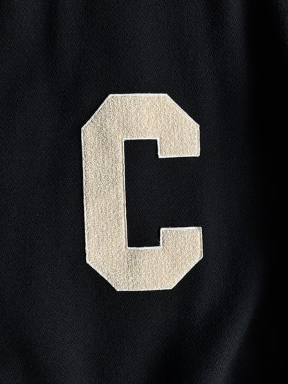 Celine C Logo Teddy Varsity Jacket
