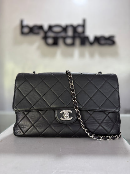 Chanel Caviar Leather Single Flag Chain Sling Bag