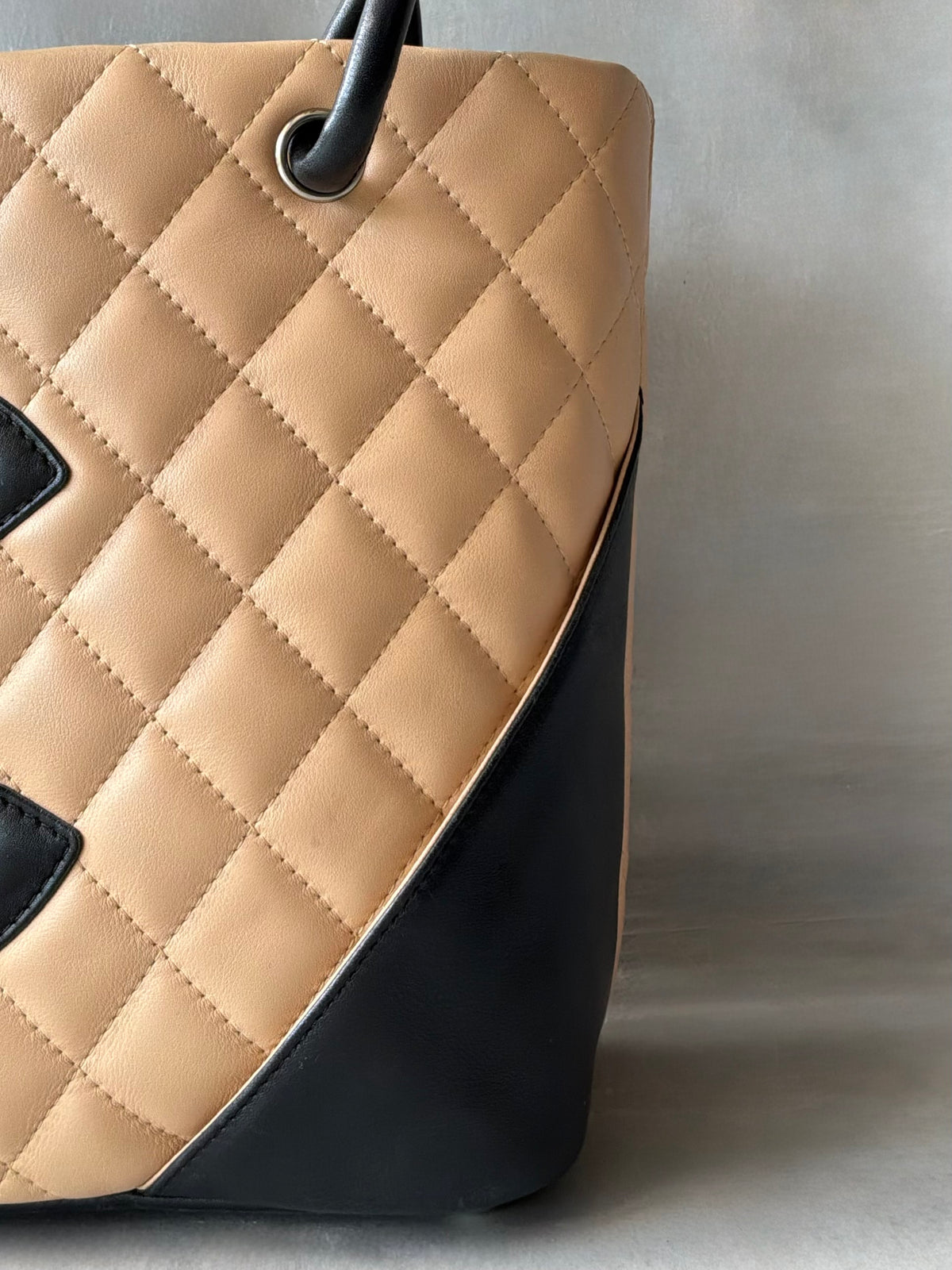 Chanel Cambon Ligne Beige Small Tote Bag