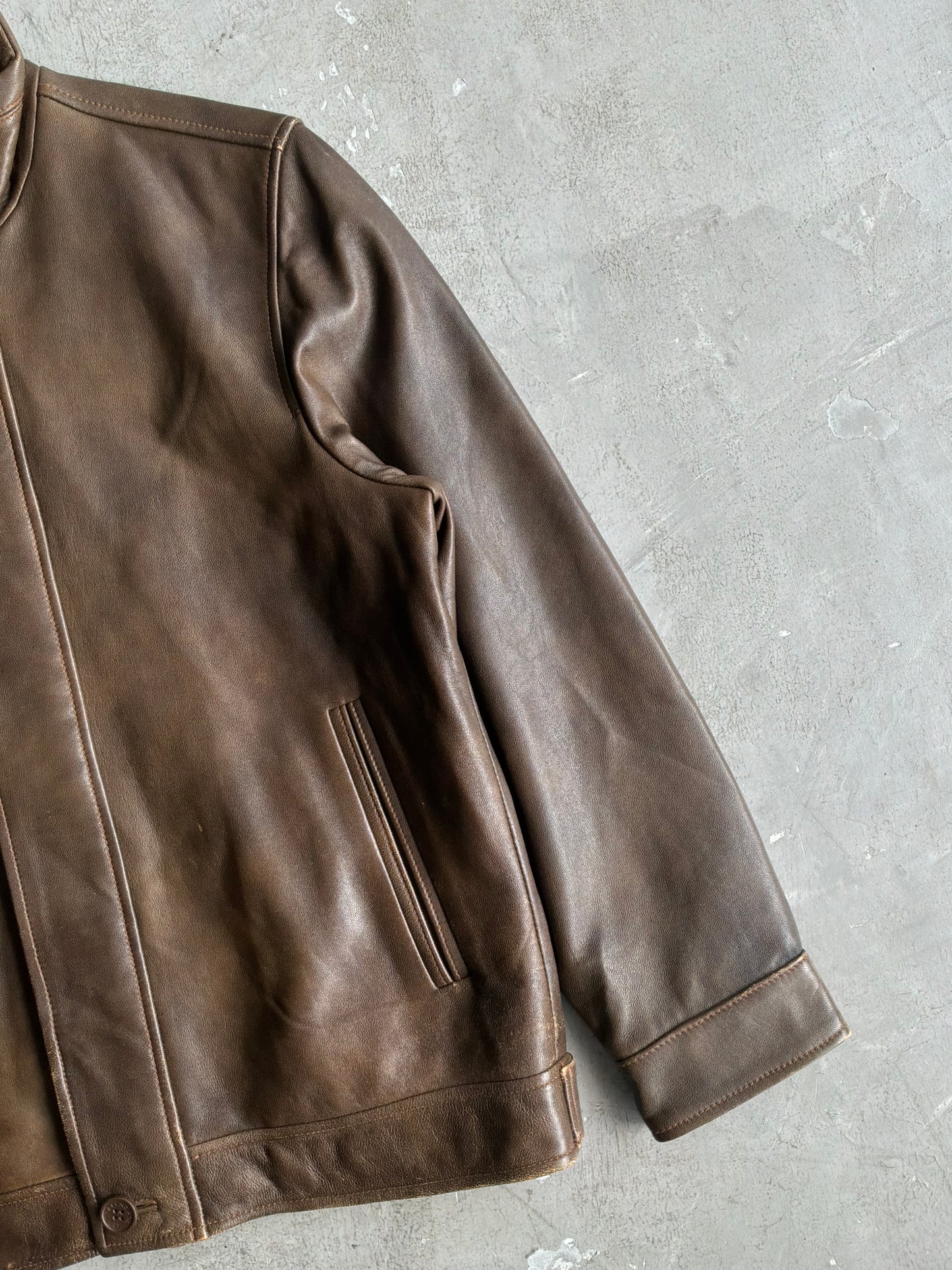 Balenciaga Vintage Brown Leather Jacket