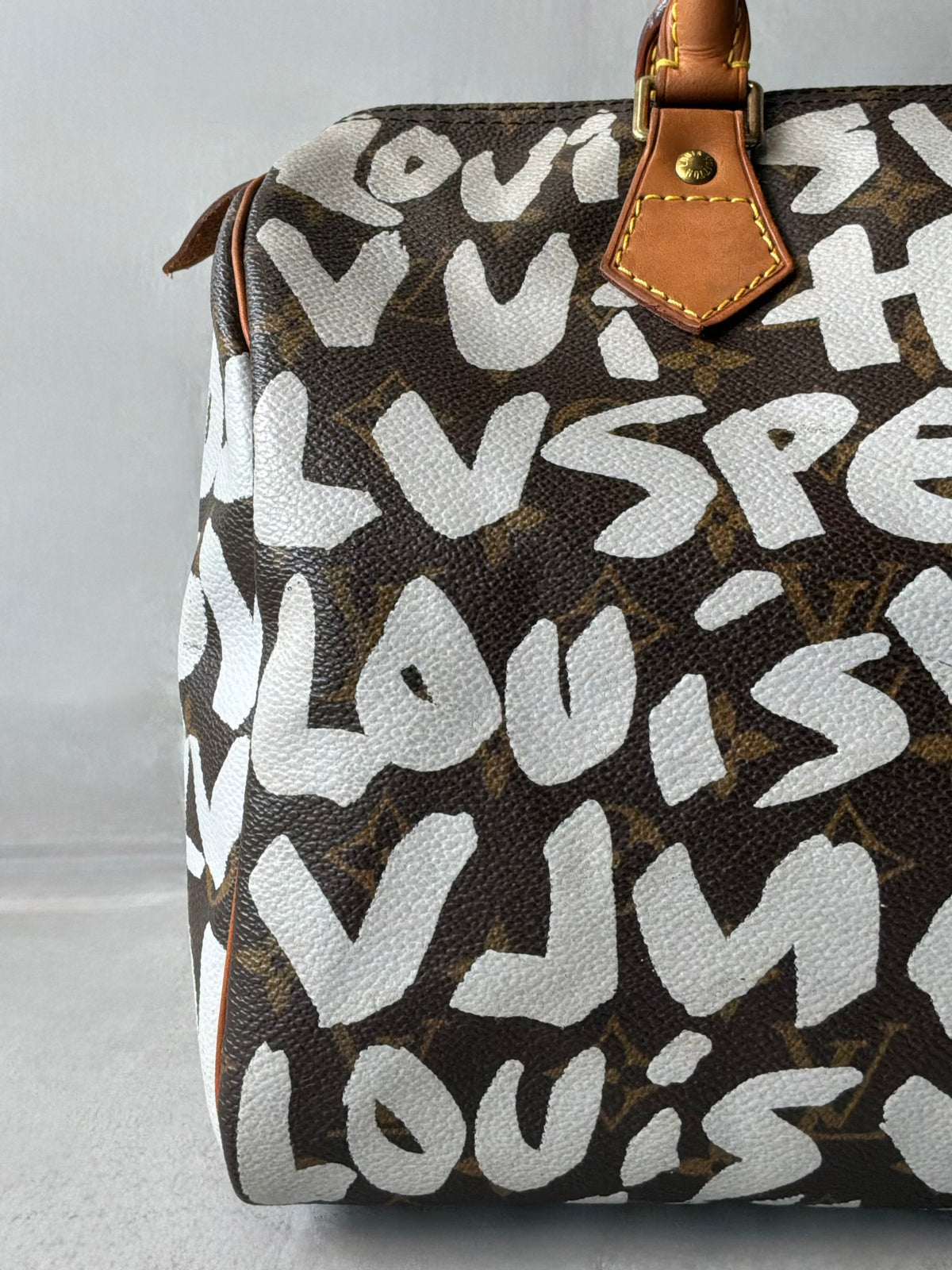 Louis Vuitton x Stephen Sprouse White Graffiti Speedy 30 Bag