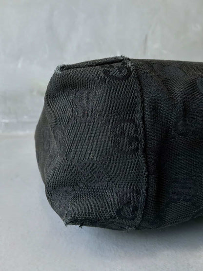 Gucci GG Black Canvas Monogram HandBag