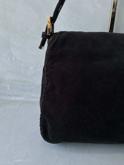 2000’s Fendi Curdoroy Copper Mamma Baguette Bag