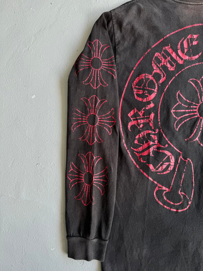 Vintage Chrome Hearts ‘Cracked’ Horseshoe Longsleeves