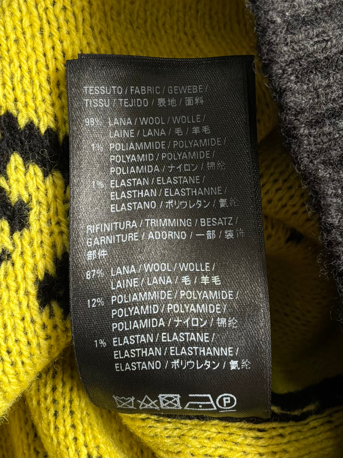 Balenciaga All Over Print Knit Crewneck